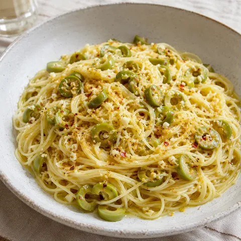 Olives vertes capellini