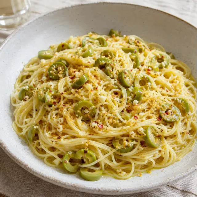 Olives vertes capellini