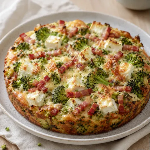 Brocoli chèvre lardons