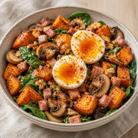 Douceur patate champignons