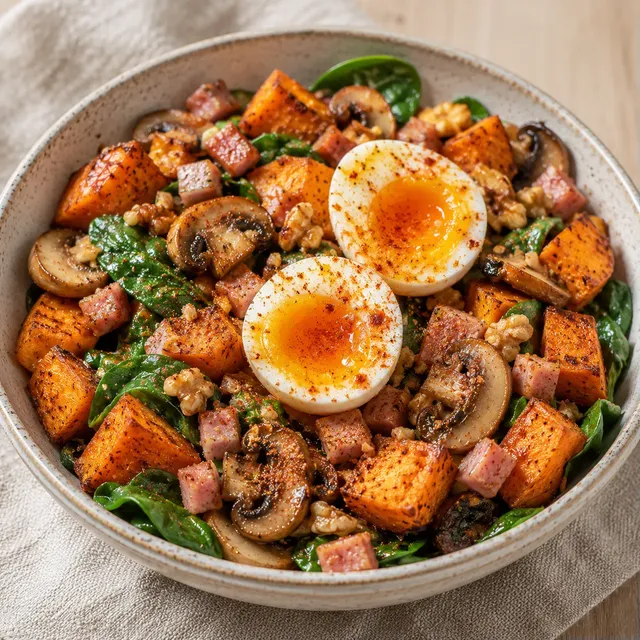 Douceur patate champignons