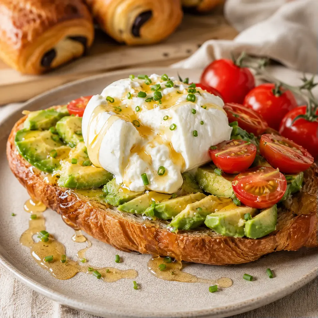 Croissant avocat miel