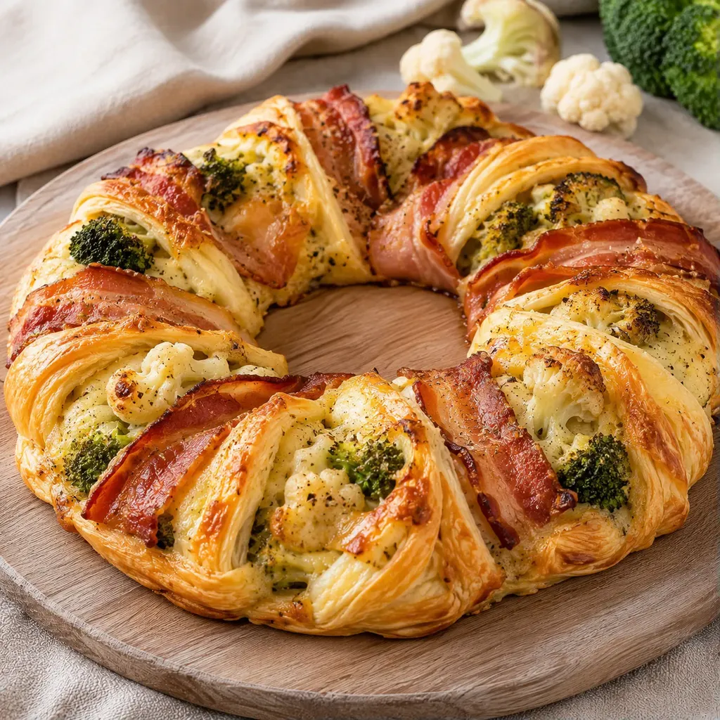 Fromage et bacon couronne