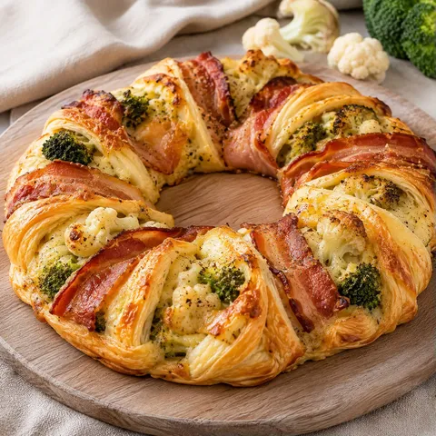Fromage et bacon couronne