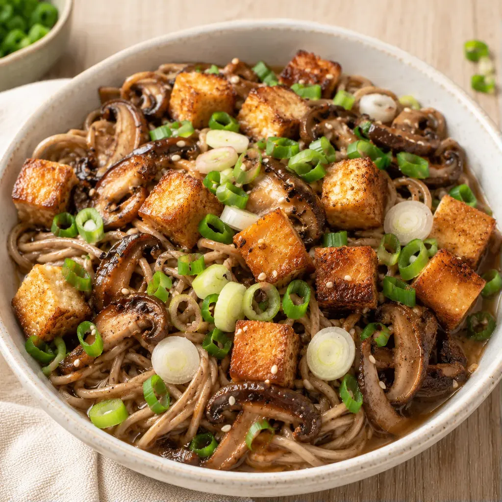 Soba sésame et miso