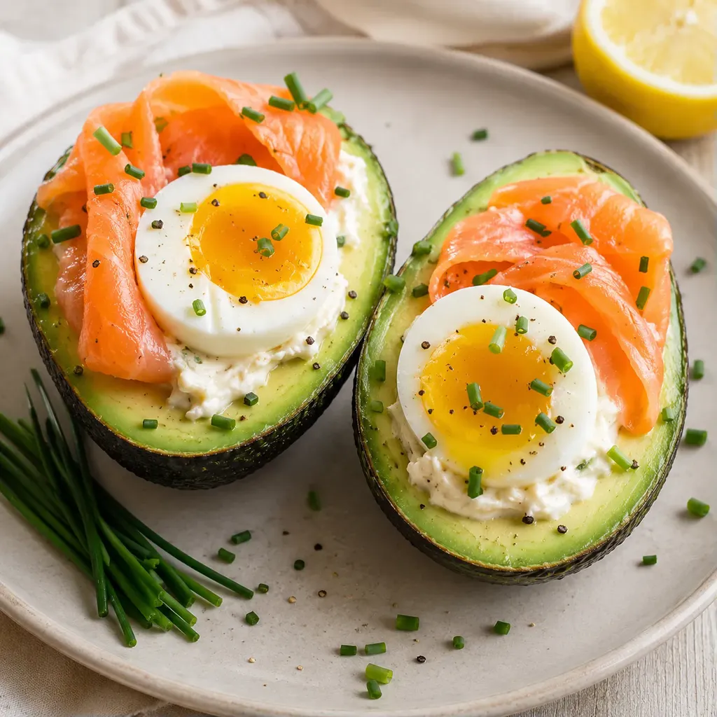 Avocat oeuf saumon