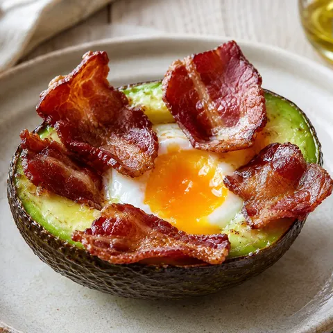 Délice œuf avocat lard