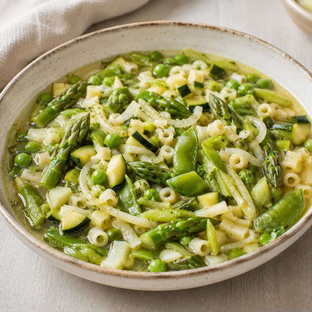 Minestrone frais printemps