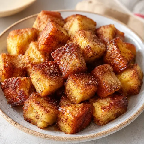 Carrés dorés à la cannelle