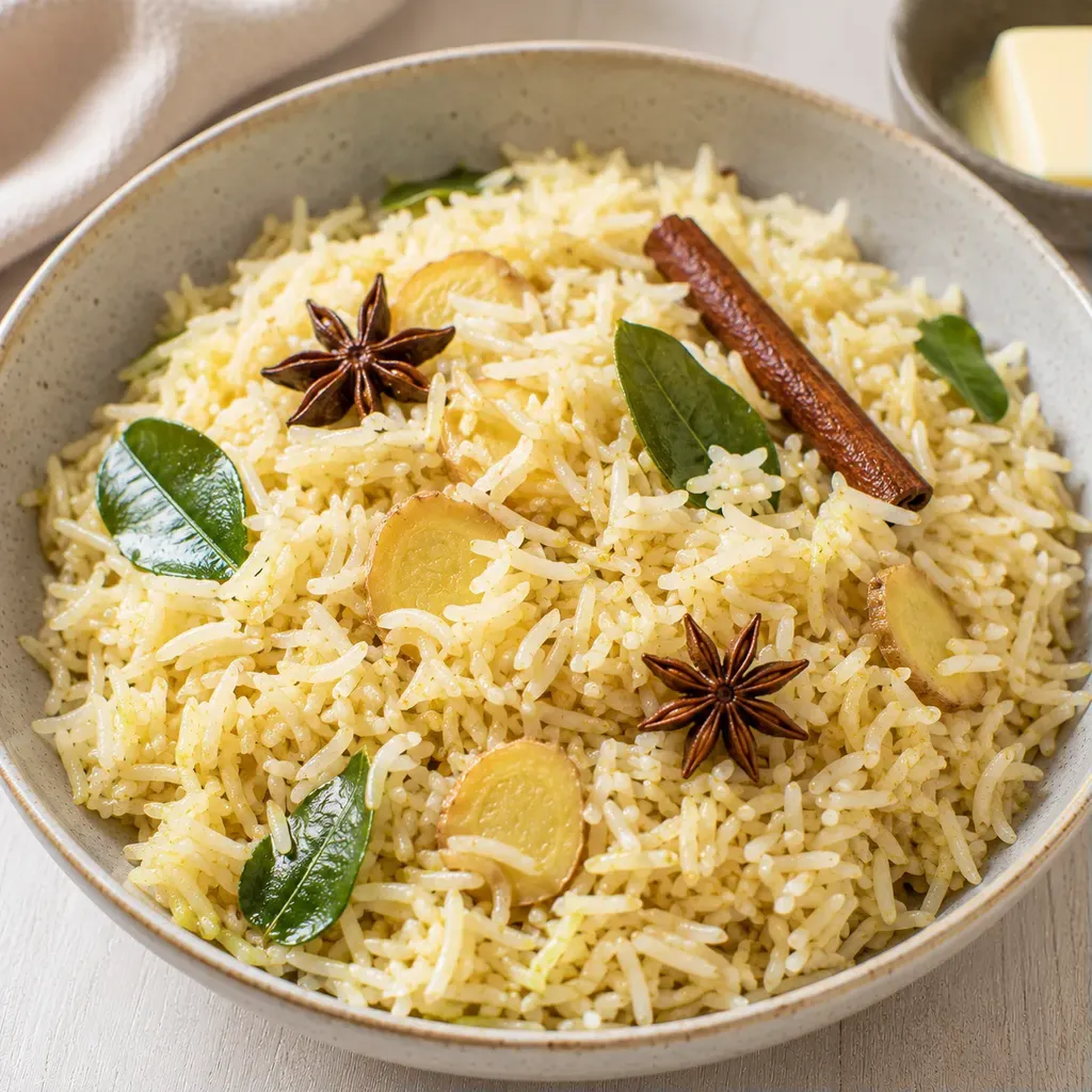 Riz et aubergine