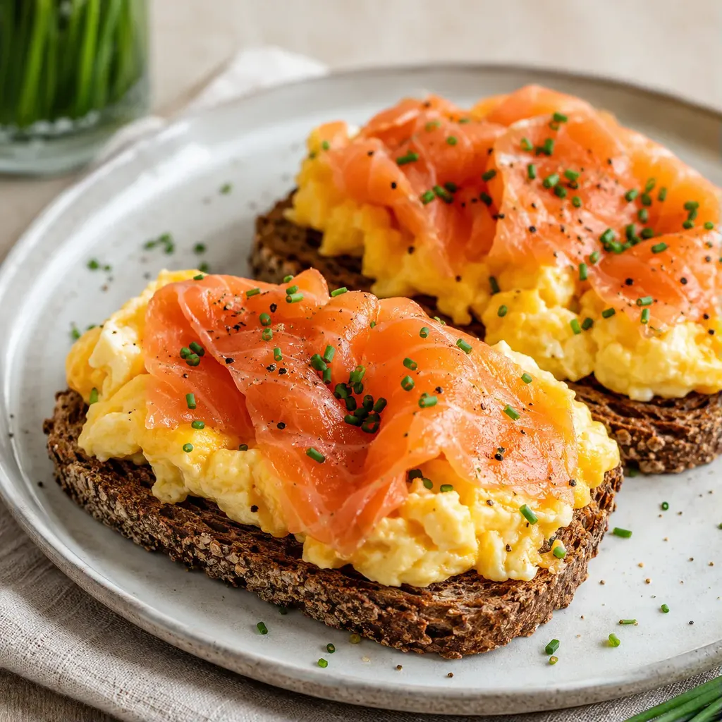 Tartine œufs saumon fumé