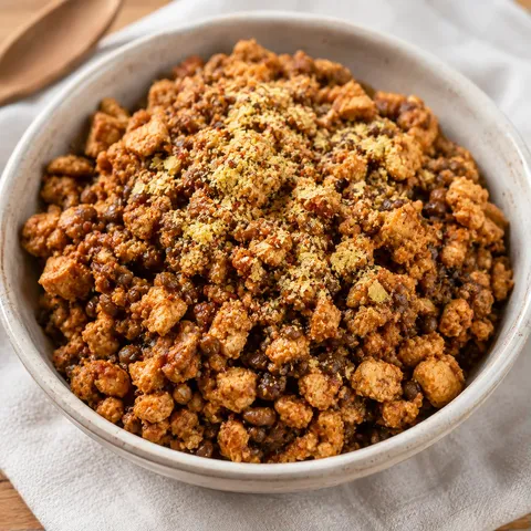 Tofu et lentilles