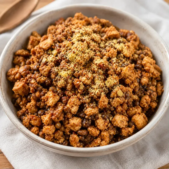 Tofu et lentilles