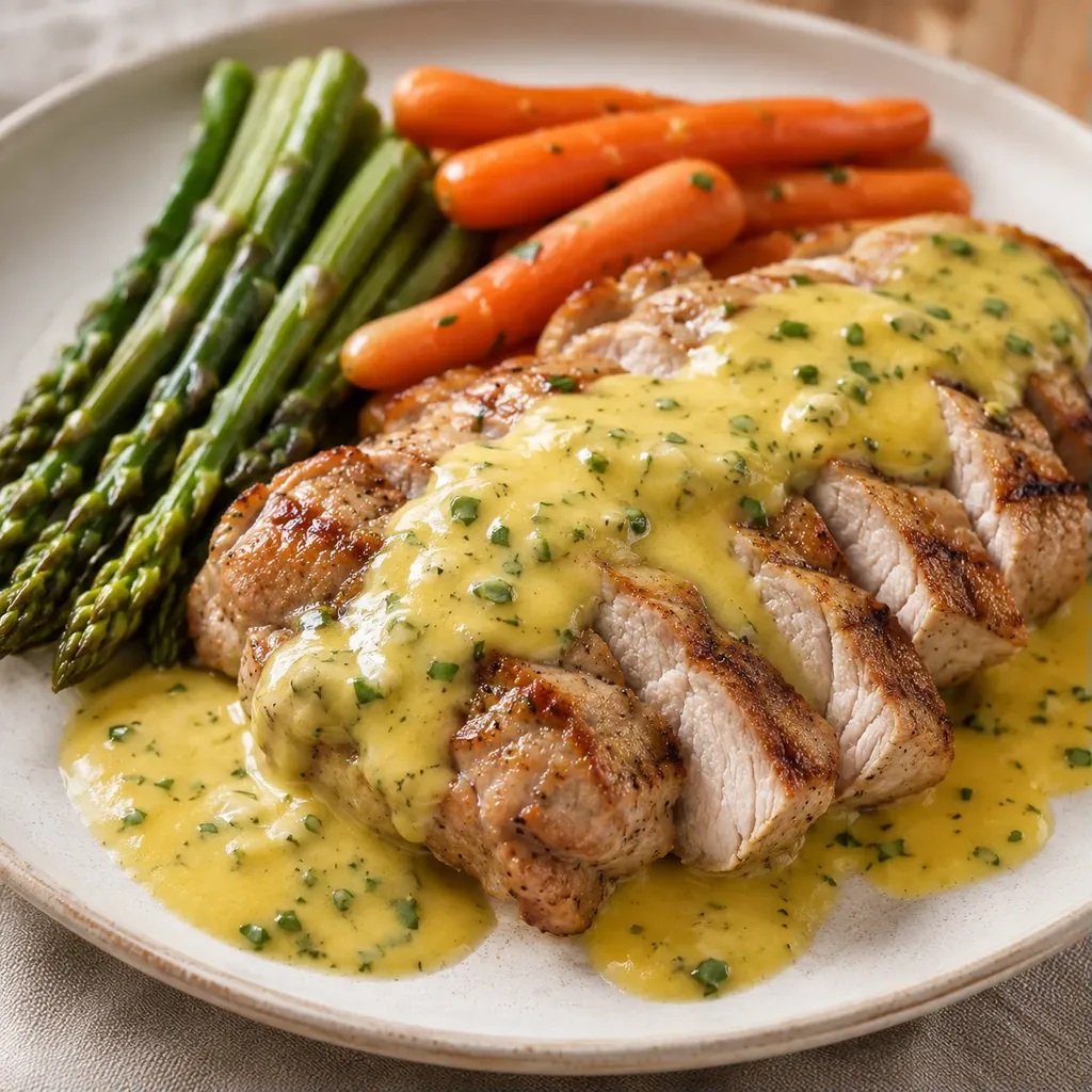 Porc et sauce béarnaise