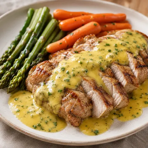 Porc et sauce béarnaise