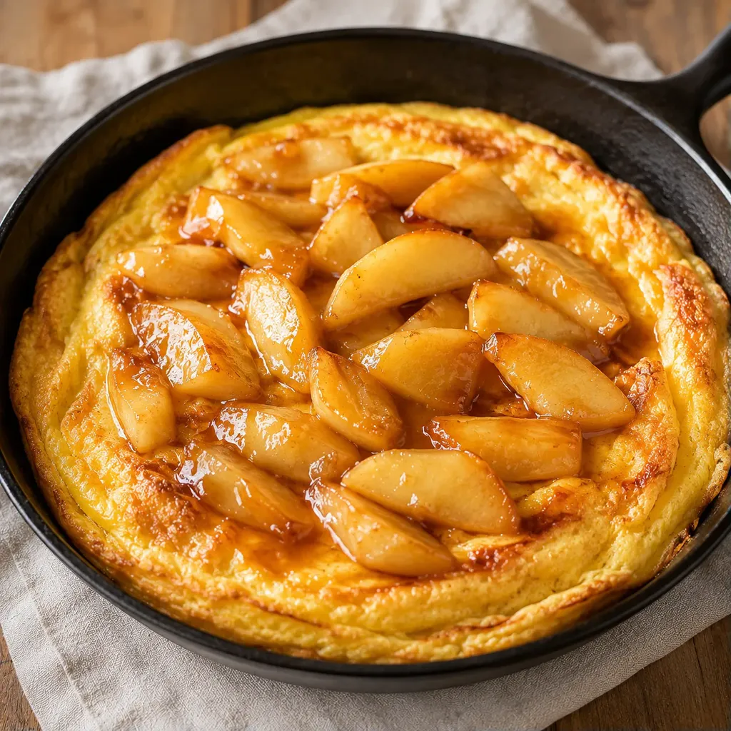 Pommes érable flambées