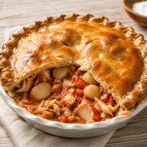 Tourte fruits mer maison