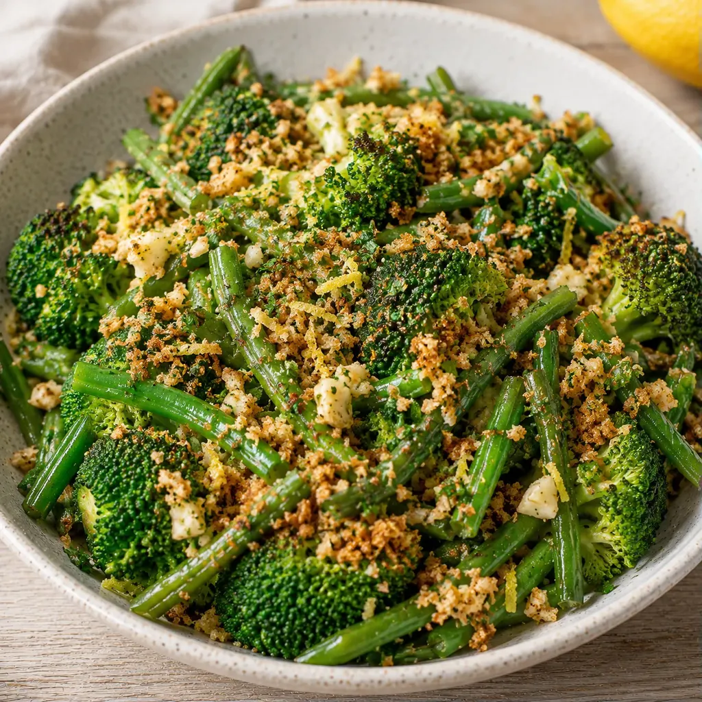 Brocoli et haricots gourmands