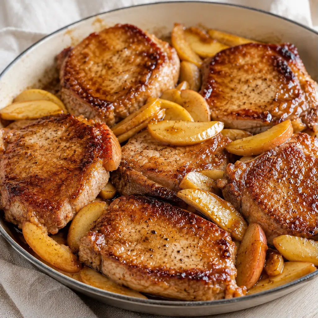 Porc tendre et pommes