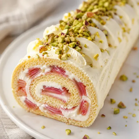 Roulade rhubarbe mascarpone