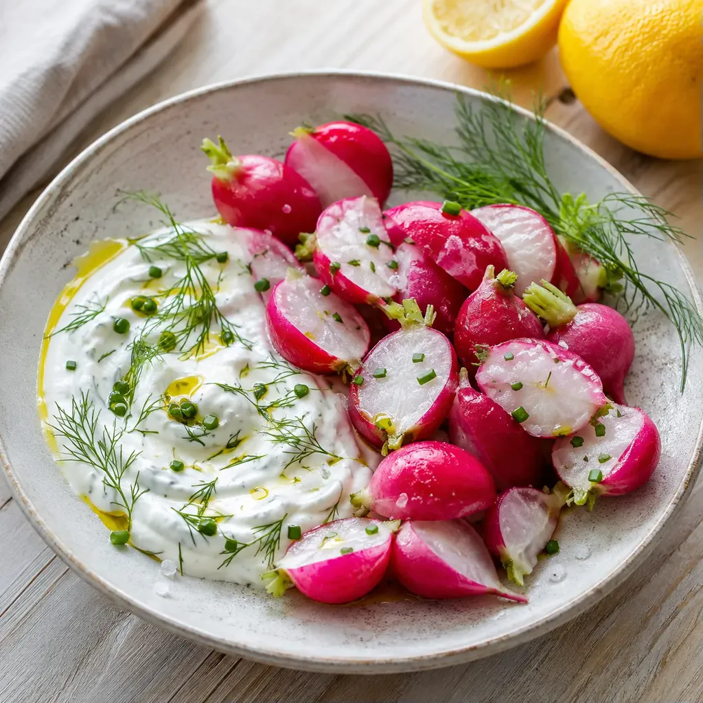 Radis et tzatziki frais