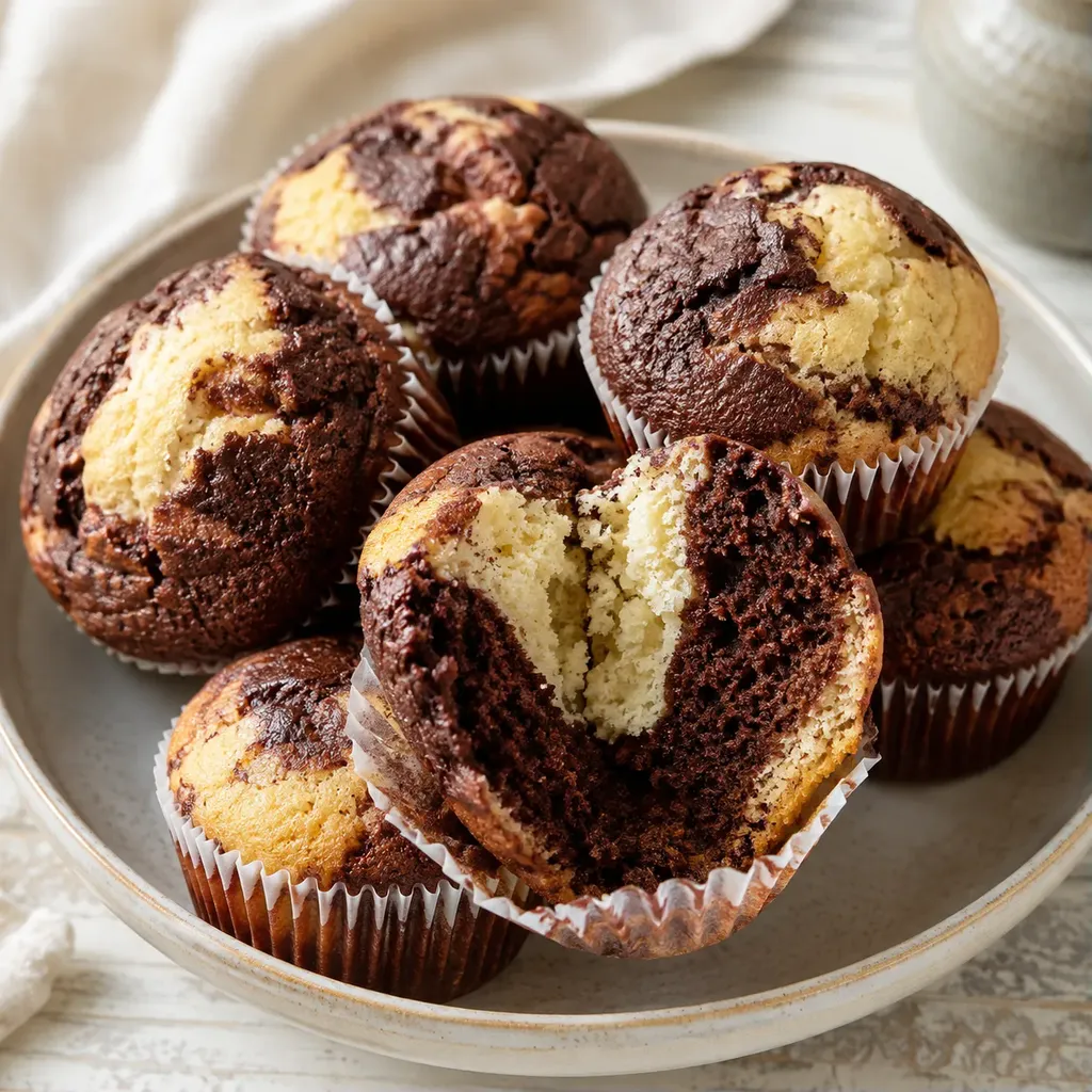 Chocolat vanille muffins