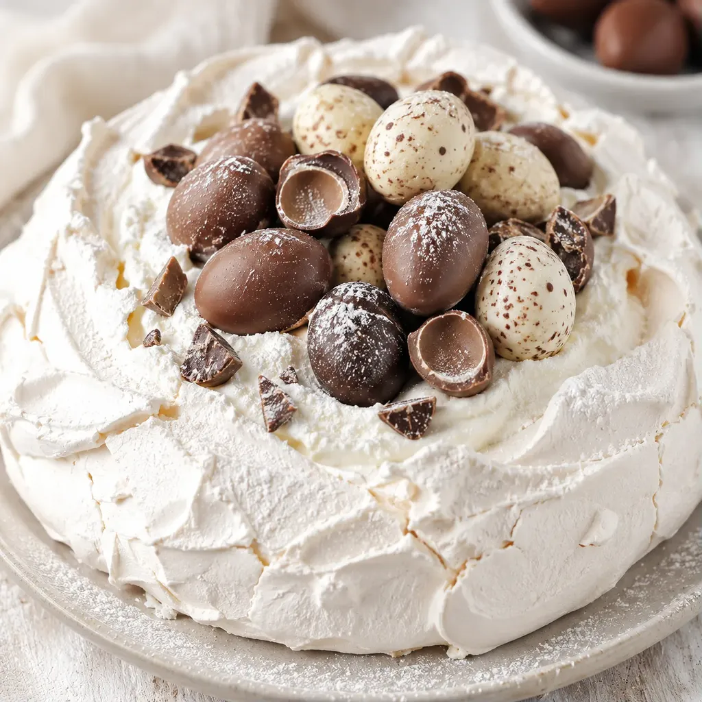 Pavlova aux oeufs chocolat