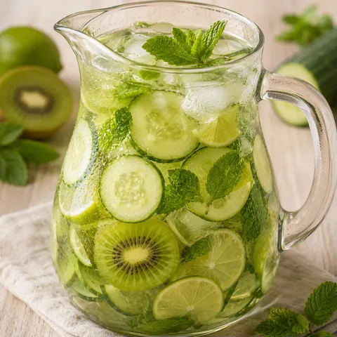 Concombre et citron vert