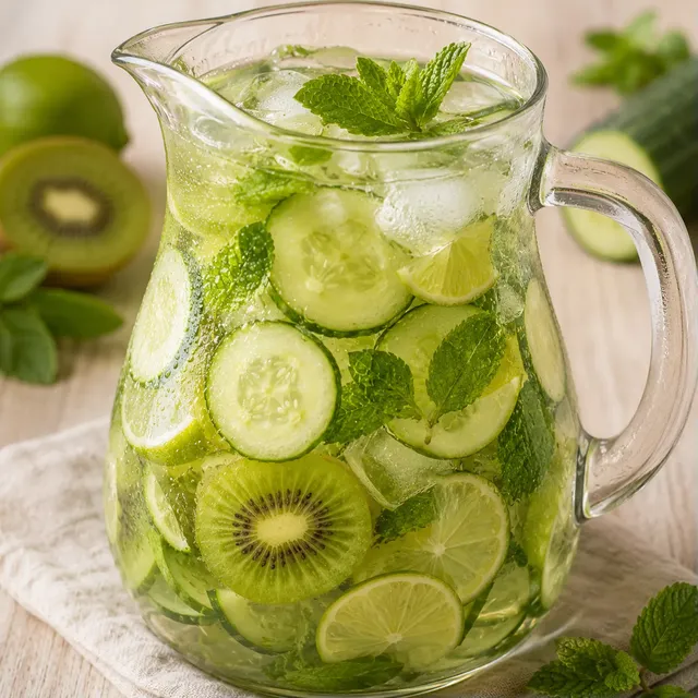 Concombre et citron vert
