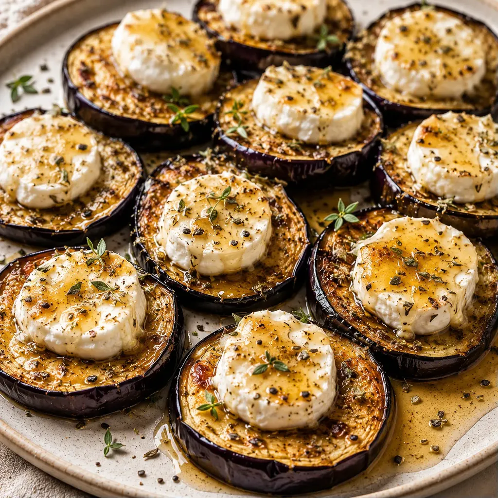 Aubergines au chèvre