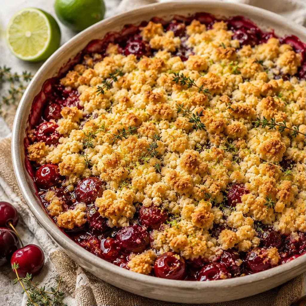 Cerises et citron vert
