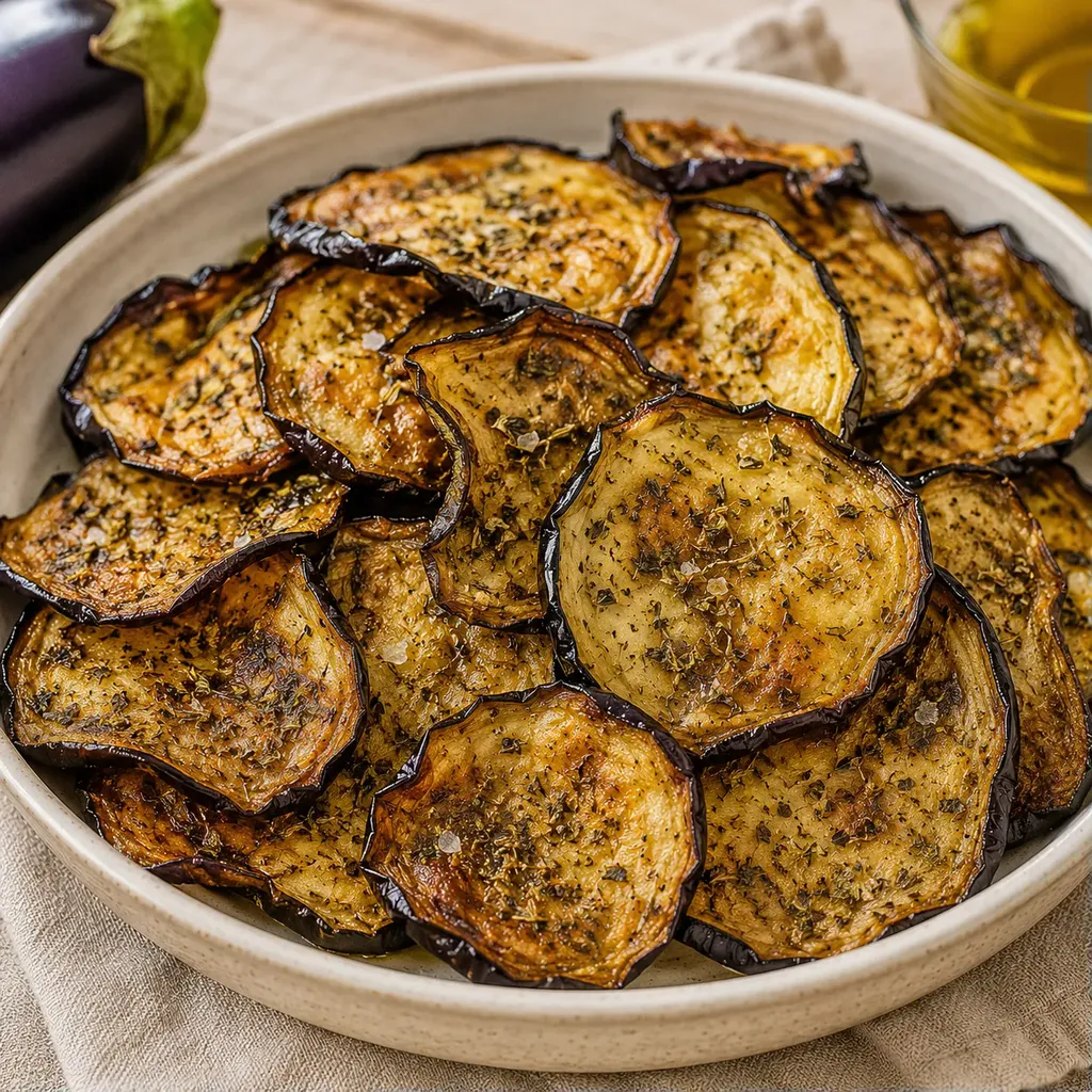 Aubergines croustillantes apéro