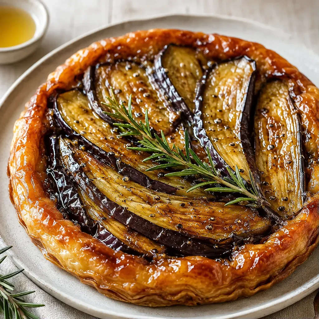 Tatin aux aubergines