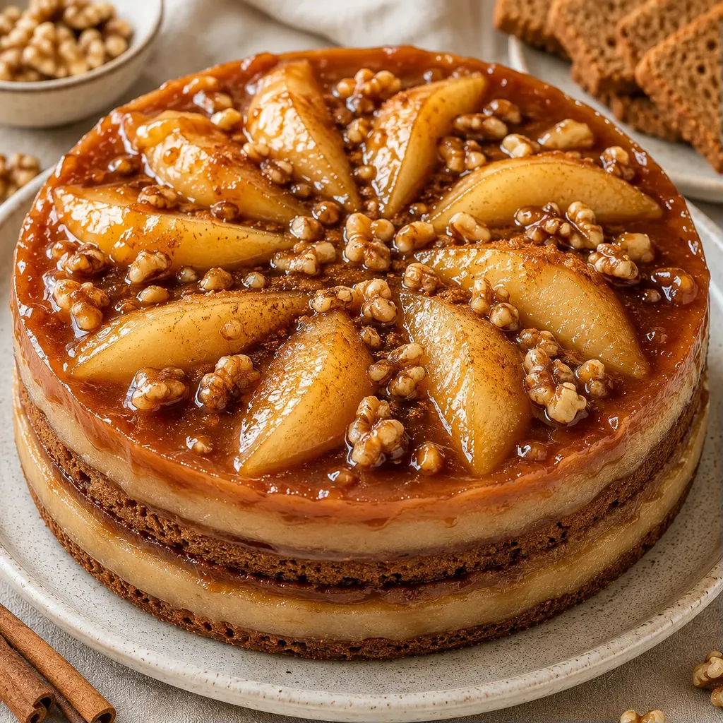 Poires caramel entremets