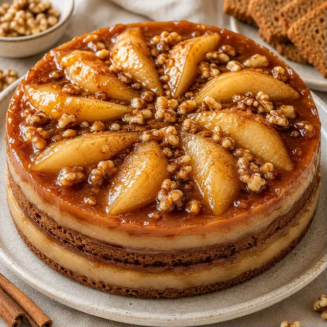 Poires caramel entremets