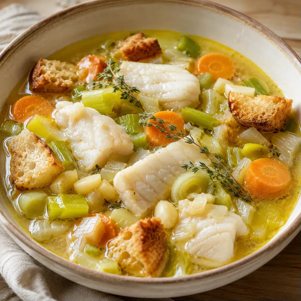Bourride aromatique au poisson