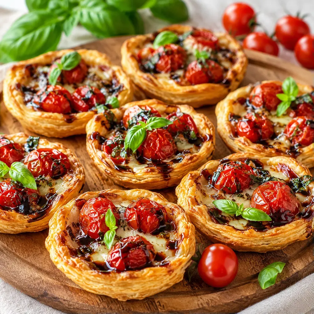 Tomates basilic tartelettes