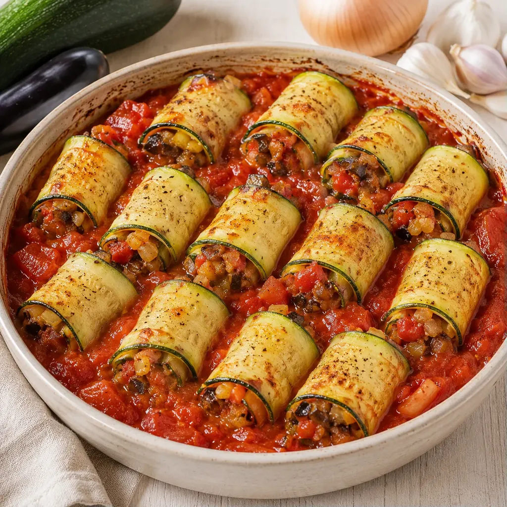 Courgettes aux légumes