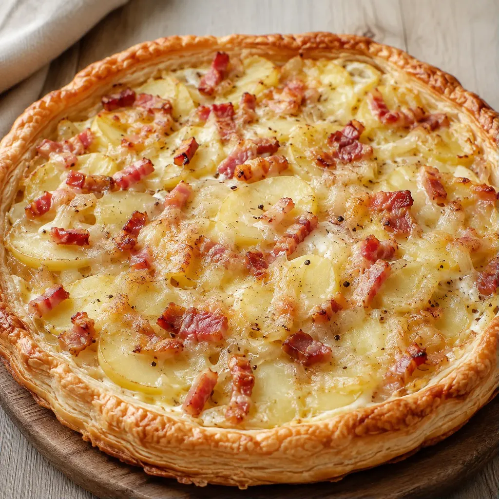 Pommes lardons fromage