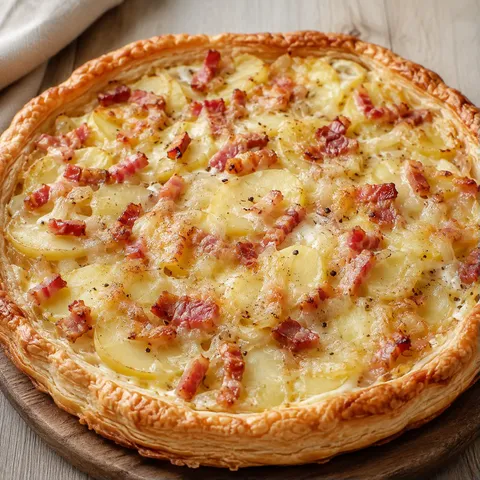 Pommes lardons fromage