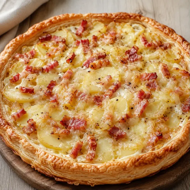 Pommes lardons fromage
