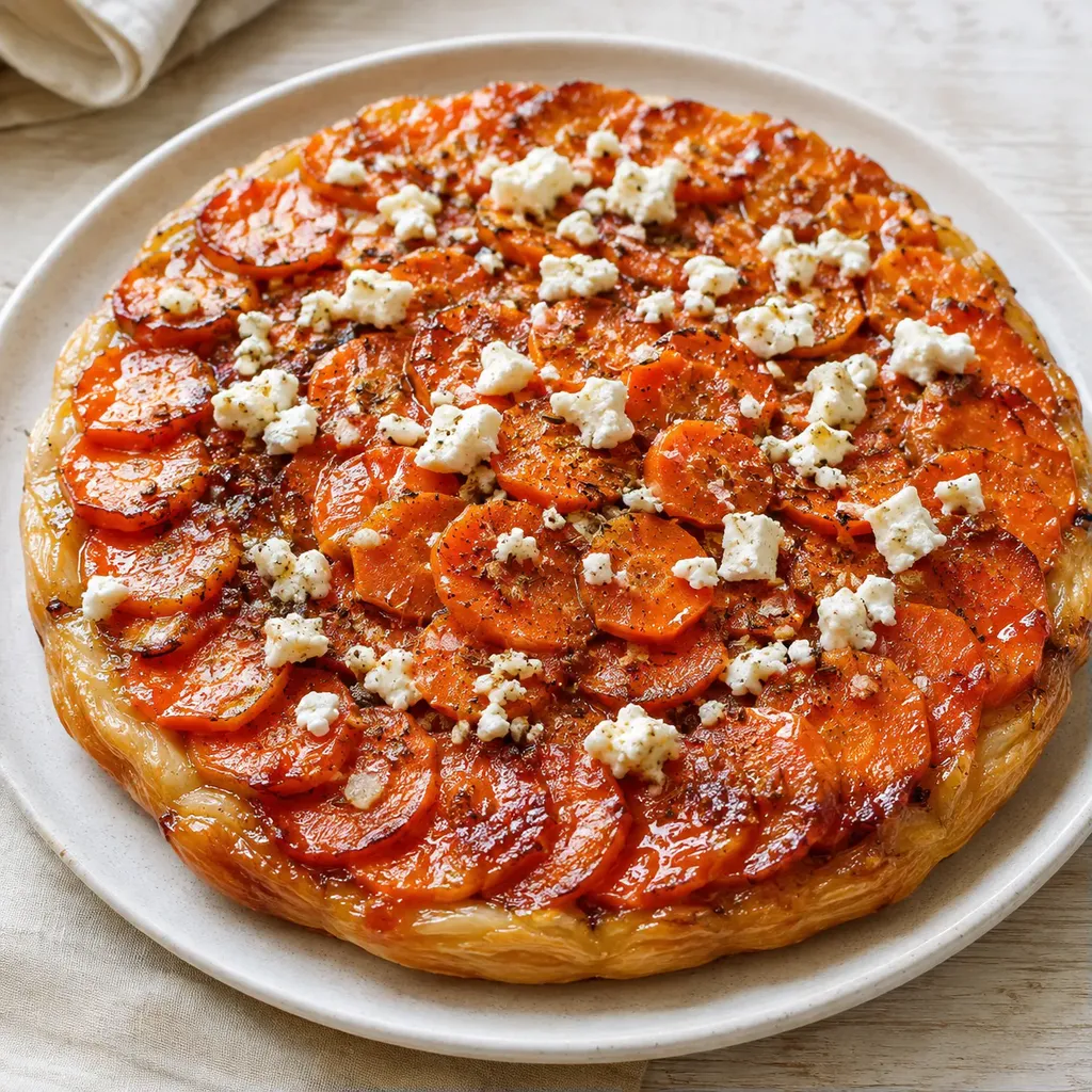 Carottes feta tatin