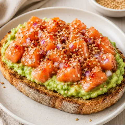 Avocat saumon et sésame