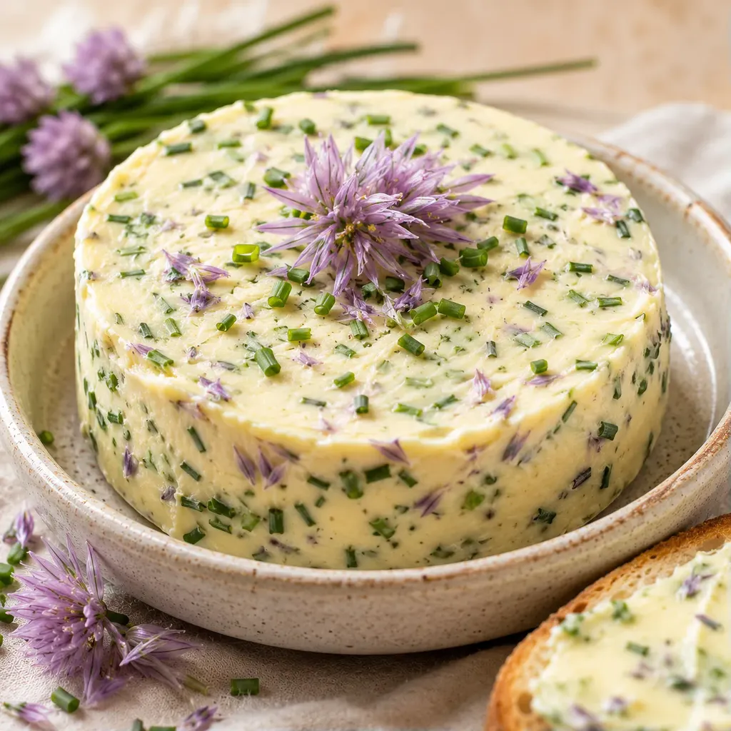 Beurre fleurs ciboulette