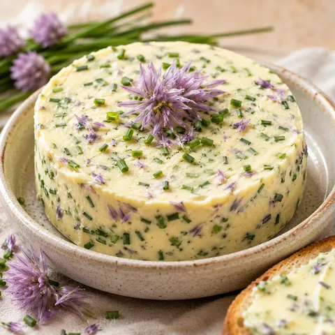 Beurre fleurs ciboulette