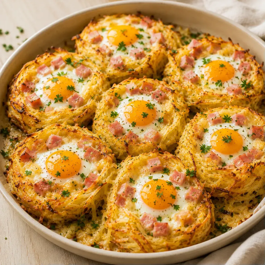 Nids œufs terre cheddar