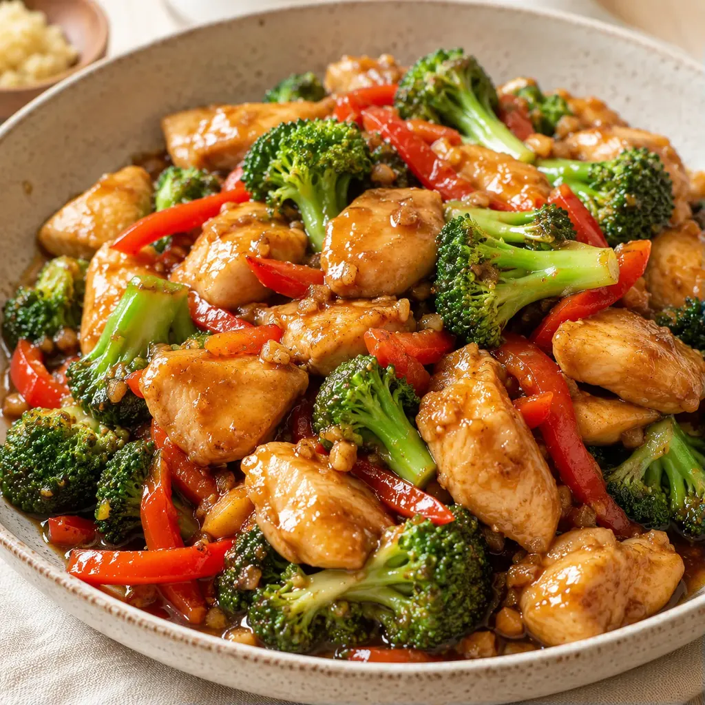 Poulet et brocolis express