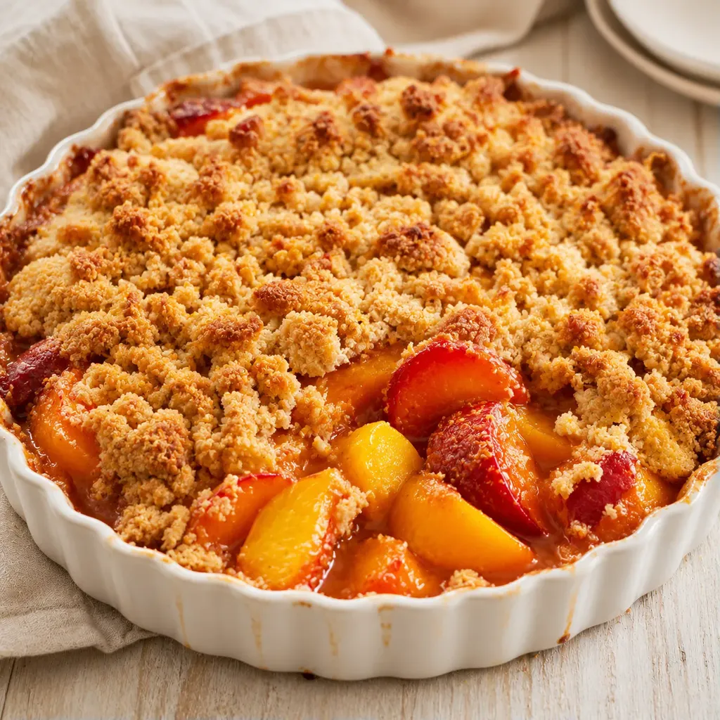 Nectarines abricots crumble