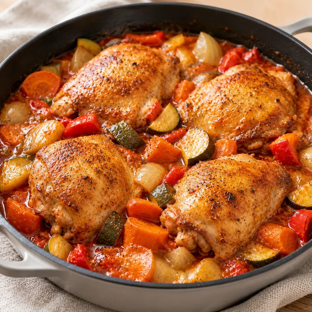 Poulet aux légumes