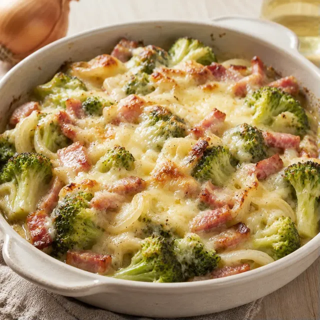 Brocolis façon tartiflette